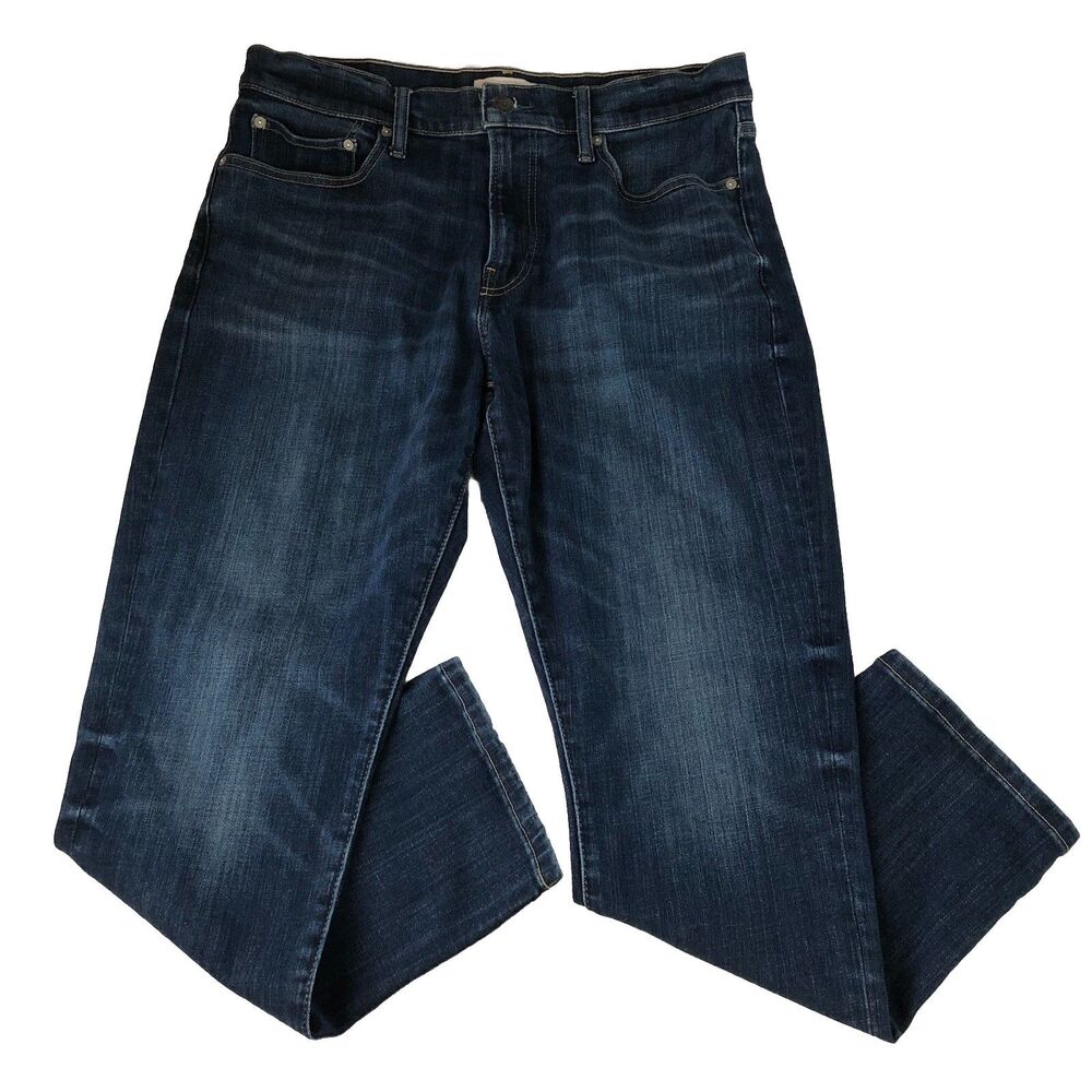 Lucky Brand Men's 410 Athletic Straight Dark Wash Denim Jeans Tag Size 34x30